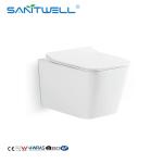 Hot Sale Antibacterial Bathroom Rimless WC Wall Hung Toilets For Bathroom