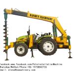 Crane Mounted Truck Mounted Post Hole Digger / Pile Tractor Mounted Hole Digger