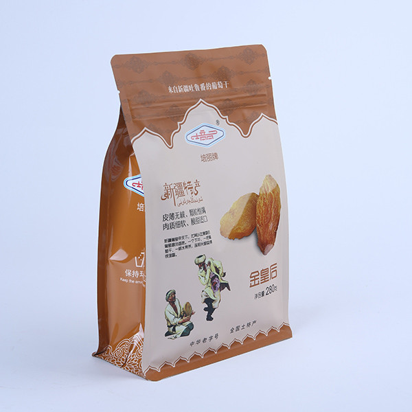 Flat Bottom Nuts 1kg Zip Pouch Food Packaging Matte Black Resealable Aluminium Foil Packaging Bag