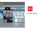 Fashionable Cosmetic Store Furniture Kiosk Customized Non Toxic Material
