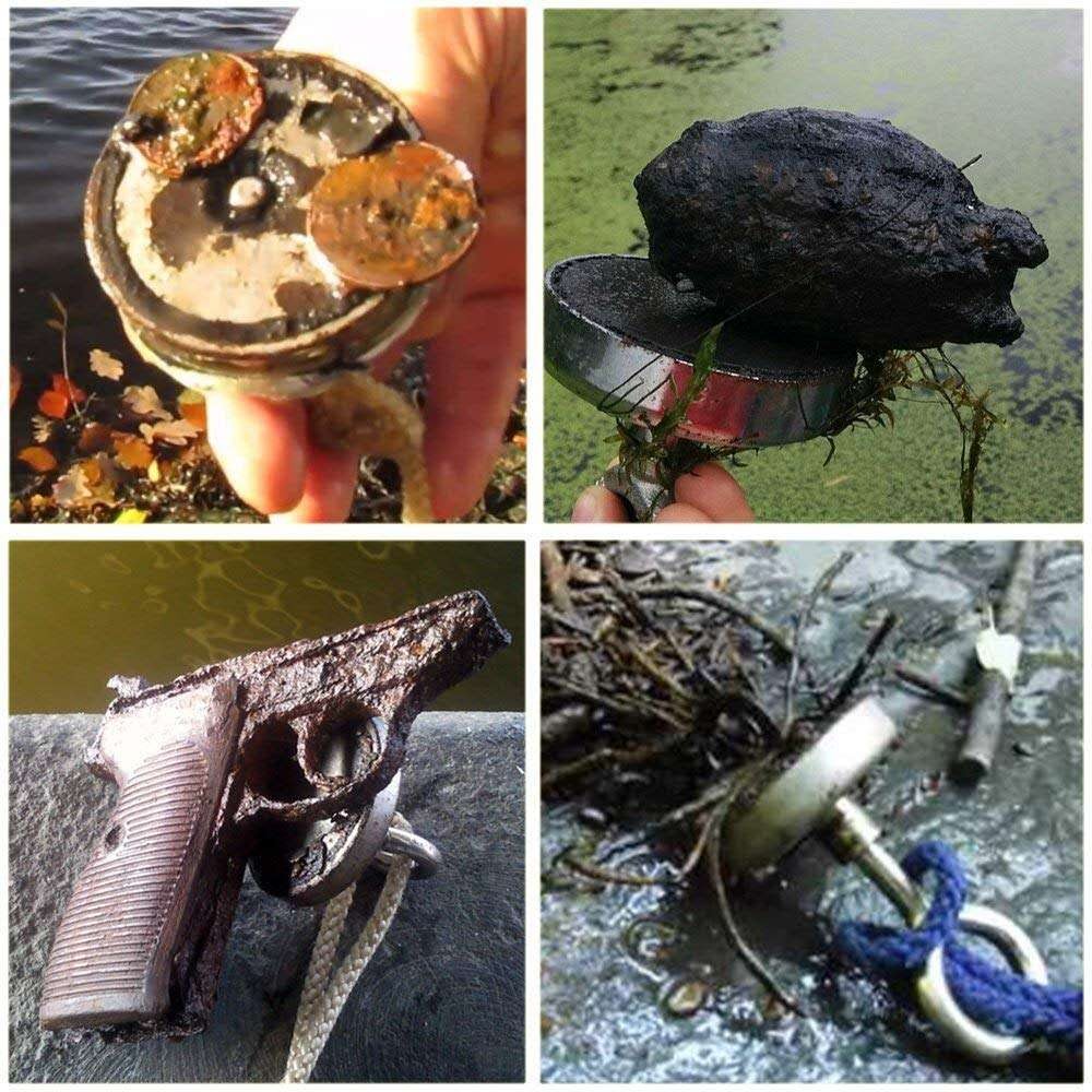 300KG Pull Force Cup Shape Double Face Fishing Magnet Holder for Dependable Retrieval
