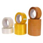 Yellow Brown Custom Waterproof Acrylic Bopp Single Sided Pressure Sensitive