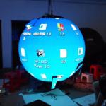 Flexible Indoor Hanging Led Video Ball Display , Led Ball Screen Energy Saving
