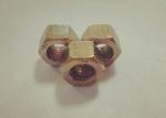Yellow Zinc Plated M6 Hex Nut 7mm Thickness With Relatively Large Fastening