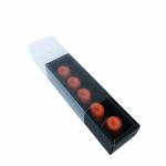 OEM 350g Coated Paper Gift Box Packaging Macaron Box With Plastic Sleeve