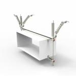 Earthquake Resistant Seismic Bracing For Plumbing Bolted 10 000 Load Capacity