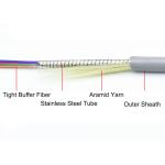 GJSFJV Armoured Indoor Opticaal Fiber Cable G655 1550nm Simplex Cable