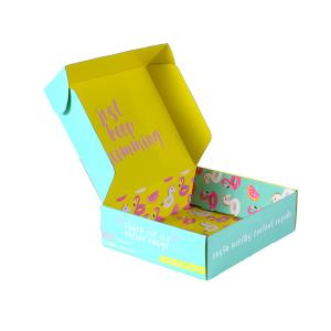 Quality Recyclable Glossy Shipping Paper Box For Tailored Dress Colorful Luxury Express Mailer wholesale