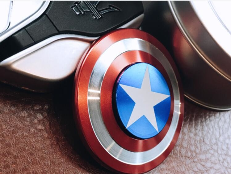 Captain America Si3n4 hybrid ceramic bearing fidget spinner,hand spinner 1114