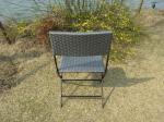 Pool / Beach Leisure Resin Wicker Chair Set With Aluminum Frame