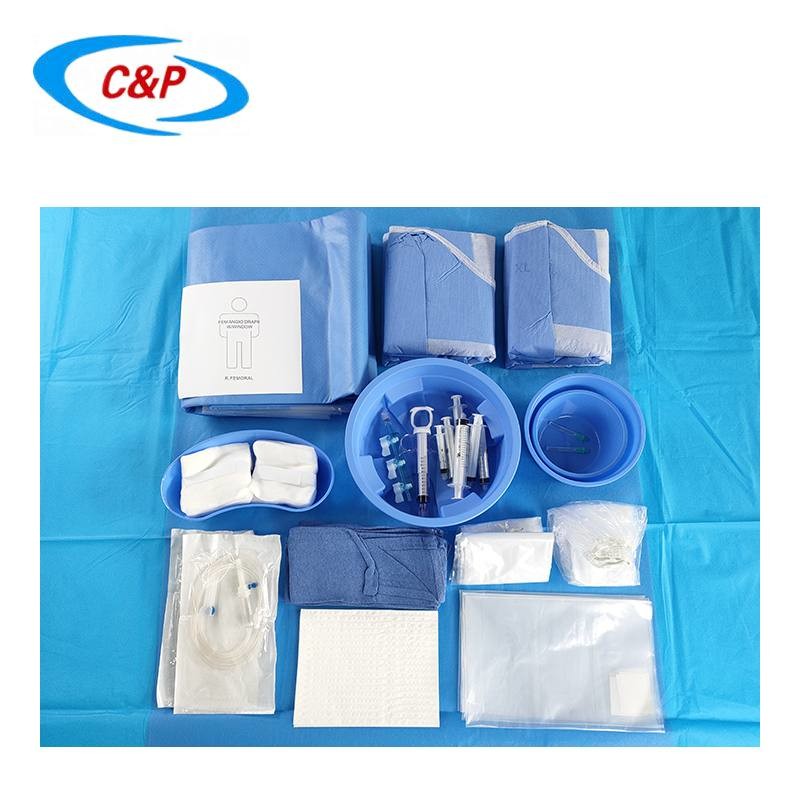 Medical Supplies Used Sterile Angiography Drape Kit with CE ISO13485 Certification