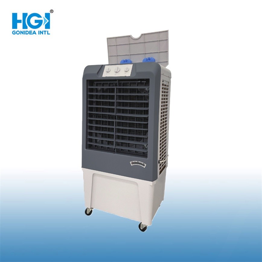 Mobile Evaporative Air Cooler Indoor Water Cooling Fan With Wheels