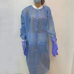 Medical Disposable PP Non-woven Lab Coat with Cuffs