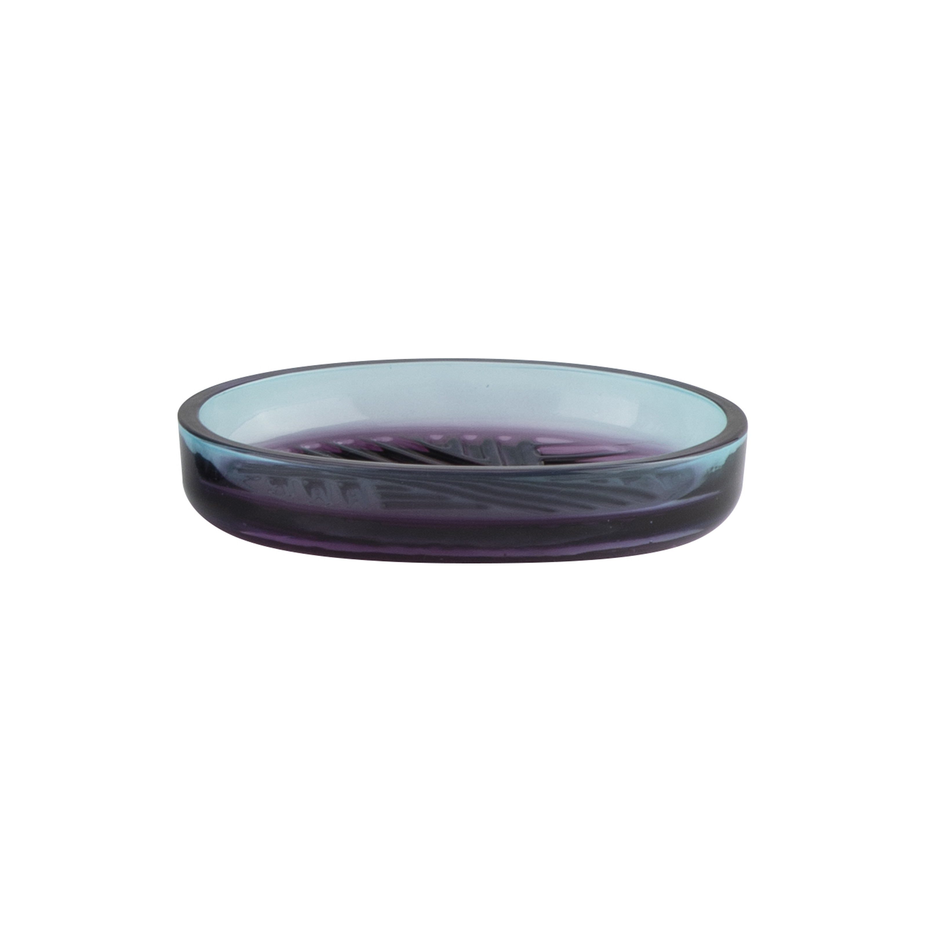 GEO Line Glass Bath Countertop In Blue And Pink Dual Color For Family Hotel