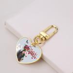 Blank Round And Heart Shape Sublimation Key Ring Bag Hanging Ornaments