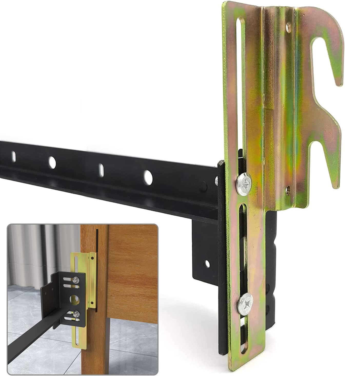Conveniently Attach Headboard with Stocked 184*47*2.5mm Bed Frame Conversion Brackets