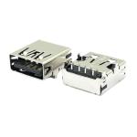 OEM PA9T UL94V-0 90 Degrees RVS USB Socket Connector USB3 A Female