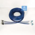 6 Cores Stainless Steel Armored Patch Cord FC-LC-30m Blue PVC 5.0mm Rodent