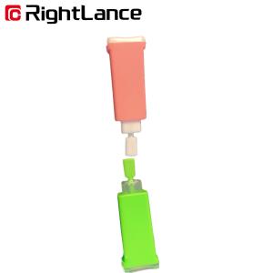 Quality Green Automatic Blood Lancet Easy Touch 25 Gauge 0.18cm Stainless Steel wholesale