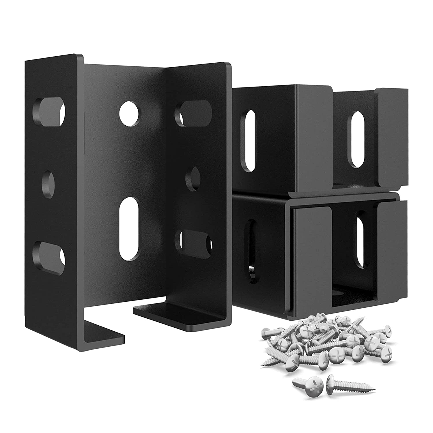 2x4 Deck Railing Brackets Connectors for Railing Wood Post Beam Connector ( Inner Size: 1-1/2" x 3-1/2")