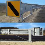 Galvanized Powder Coated Straight Barrier SKT Terminal End Wings Straight