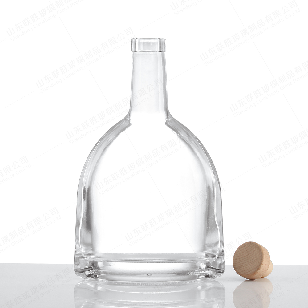 Custom Size Accepted Extra Super Flint Glass Bottle for Gin Vodka Tequila Whisky Brandy