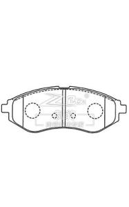 Quality 22851704 Cadillac Brake Pad Set With Chamfered Edges F1704 Car Brake Pad wholesale