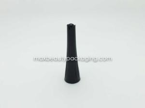 Quality N1001B concial nail polish cap nail polish packaging plastic cap shiny black injection cap uv coating available wholesale