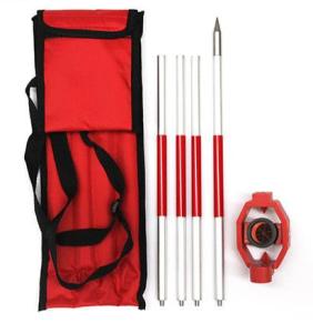 Quality Total Station 17.5mm Survey Mini Prism Pole 4 Rods Offset wholesale