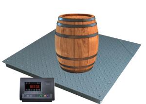Quality 2T 1.2m Steel Industrial Floor Scales Adjustable Foot wholesale