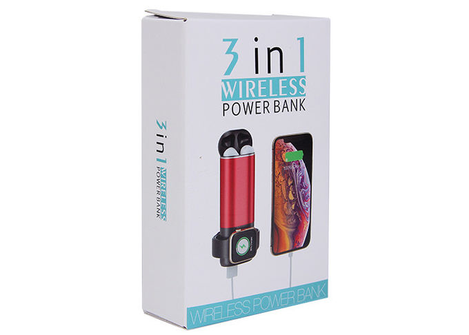 Qi Standard 5200mAH Wireless Charger Power Bank 3 In 1