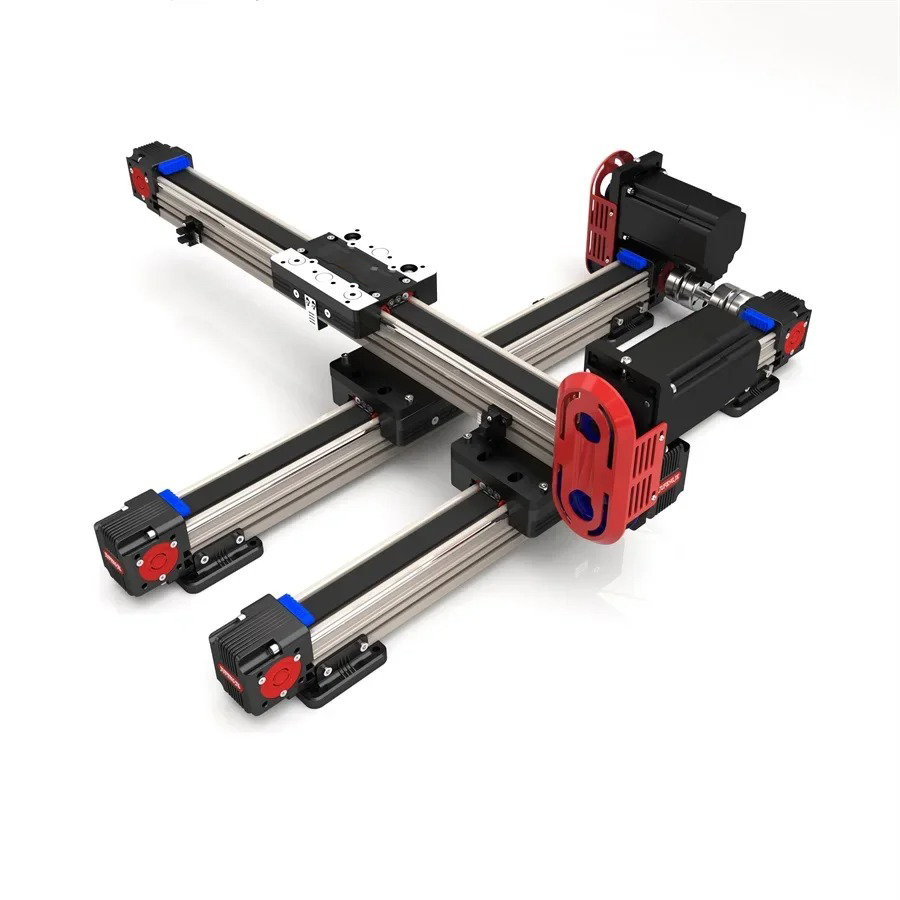 Customized stroke 50-4000mm xyz 3-axis CNC gantry robot linear module