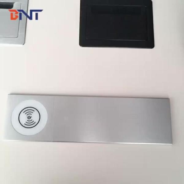 Wireless phone charger conference room aluminum alloy sliding desktop mounted