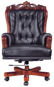Quality luxury solid wood base office boss chair furniture wholesale