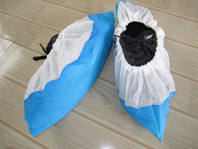 2017 Cheap disposable outdoor waterproof pp+cpe shoe cover
