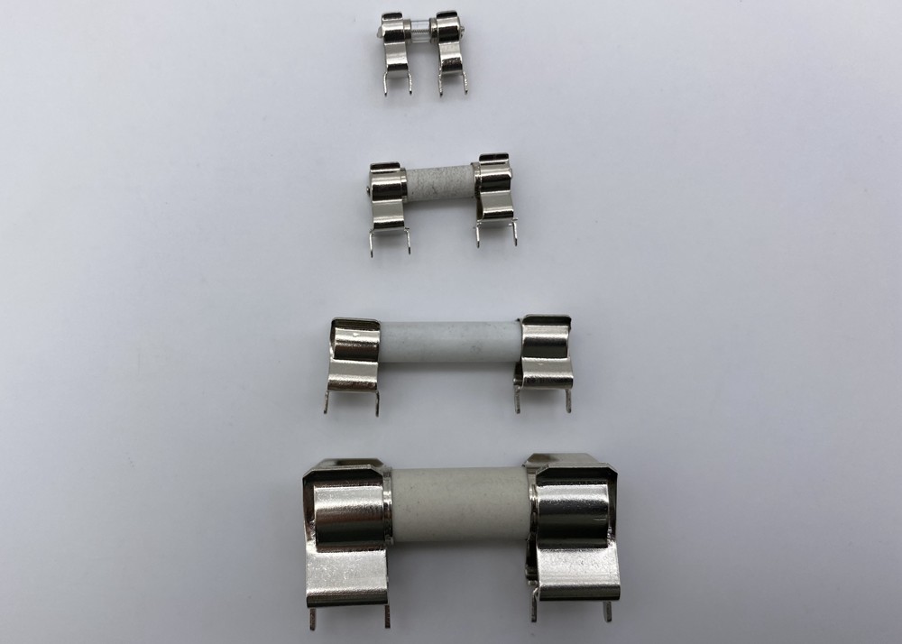 Rivet Eyelet Mount Type Spring Brass PCB Mount Fuse Clip For 5x20mm Cartridge Fuse