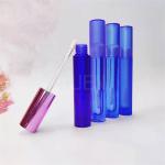 Blue Transparent Plastic Lip Gloss Tube Crystal Private Label