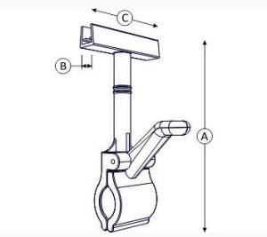 Quality Flexible Plastic Price Tag Holder Clip , ABS Transparent Pop Sign Holder wholesale