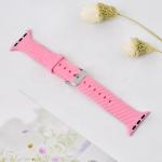 38 40 42 44mm Silicone Rubber Watch Strap Band For Apple Watch 7 6 5 4 3 2 1