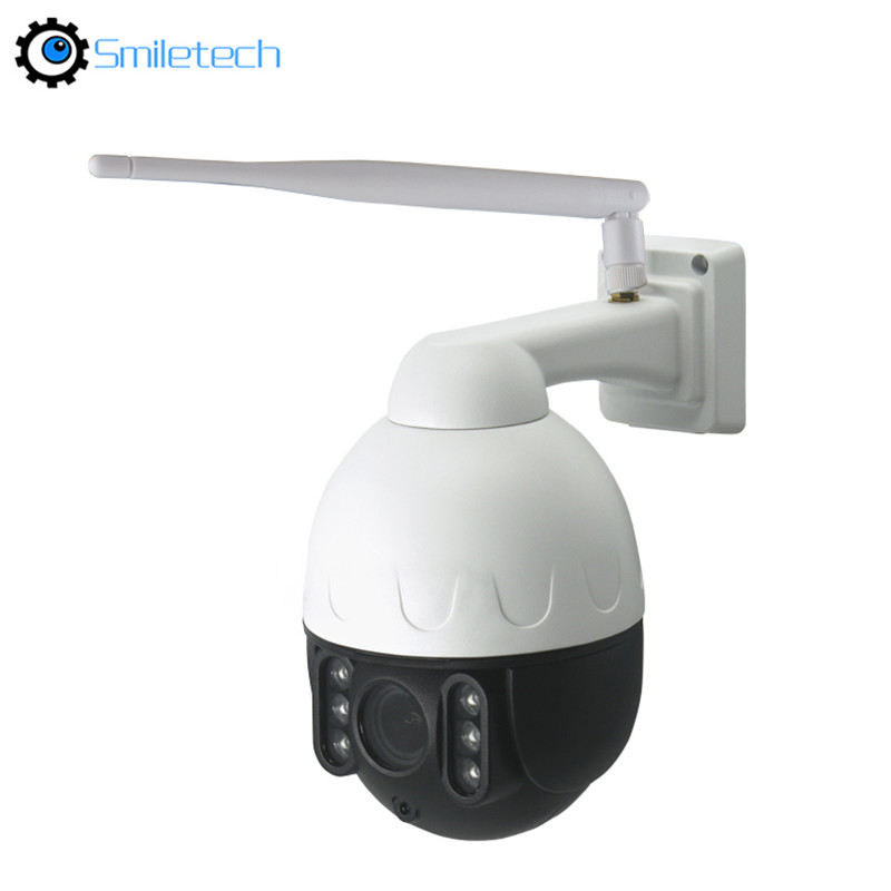 2.5 inch 5MP 5X zoom IR WIFI PTZ two way audio waterproof IP66 IR network 2MP speed dome camera solar system