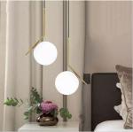 Morden Loft Glass Modern Pendant Light / Living Room Lamp No Mercury
