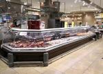 Supermarket Deli Display Fridge Showcase With Front Sliding Glass Door