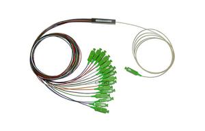 Quality EPON GPON BPON FTTX FTTH PLC Splitter 1x16 Passive Network 0.9mm Cable wholesale