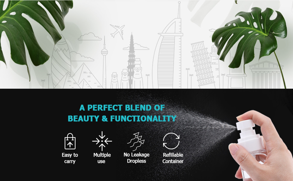 120ml Nano Fine Mist Pump Spray Bottle With Flat Shoulder