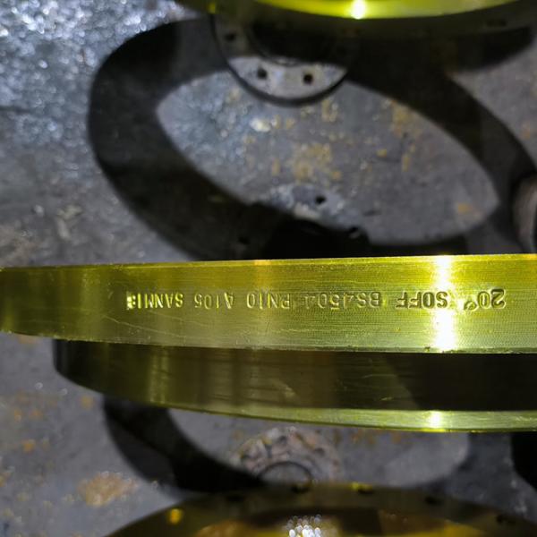 Cheap Slip On ANSI Pipe Flange Yellow Painting SCH5s-SCH160 Wall Thickness for sale