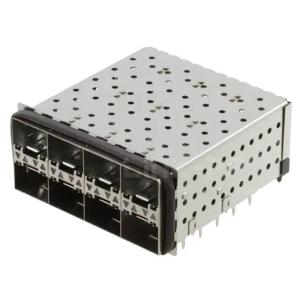Quality 2007399-5 SFP+ Cage Assembly 2x4 Port With Integrated Connector Included Lightpipe 16 Gb/s wholesale