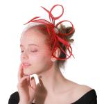 Dyed Party Decoration Sinamay and Veil Fascinator with Headband Perfect Shipping