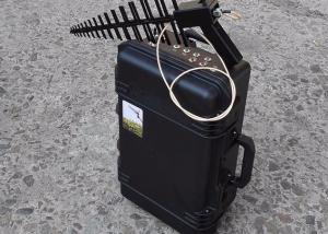 Quality Black Military Handheld Drone Jammer Single Person Jam All Drone Frequency wholesale