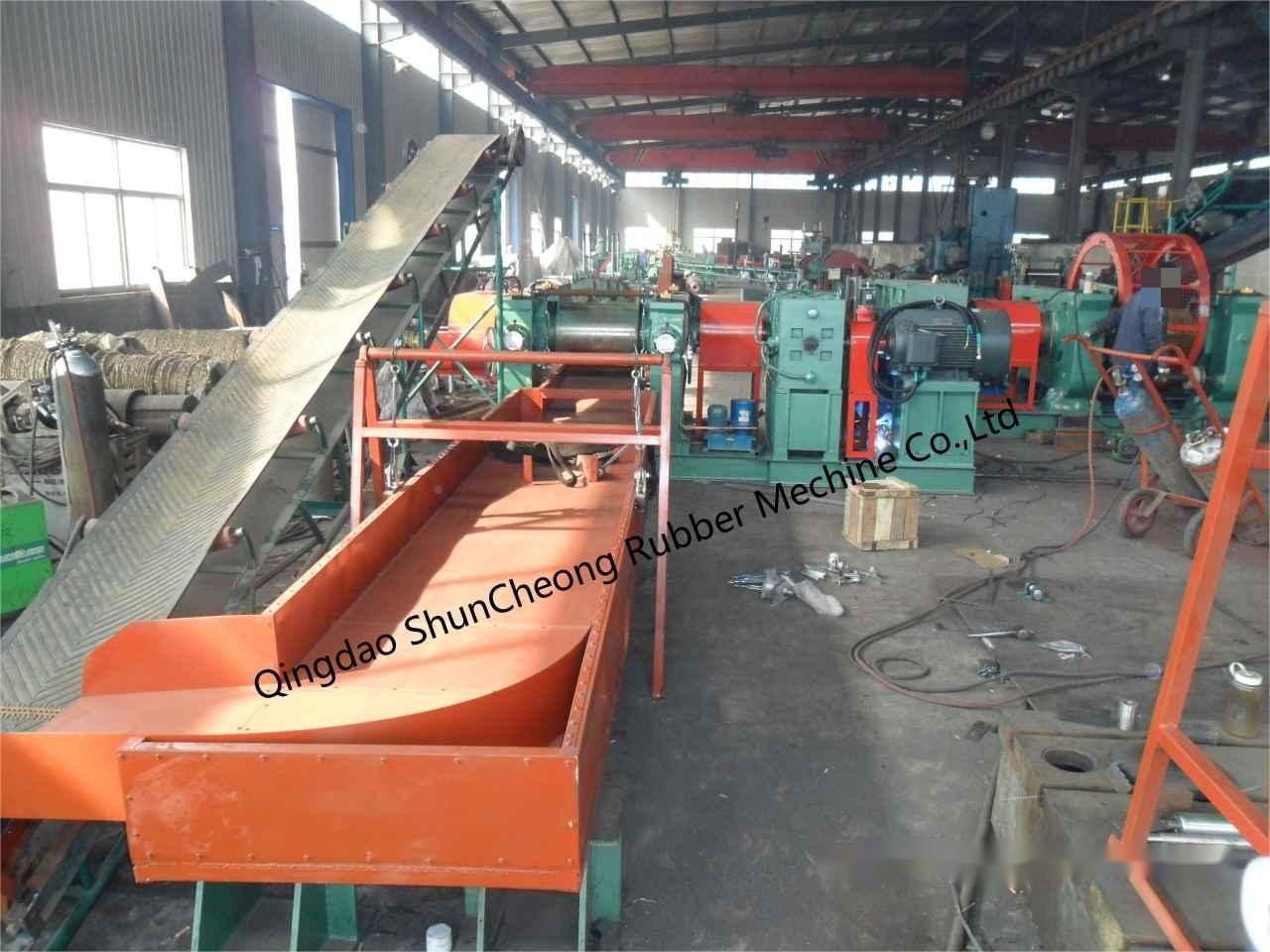 XKP-400 Double Rollers Wasre Tire Rubber Granules Grinding Machine