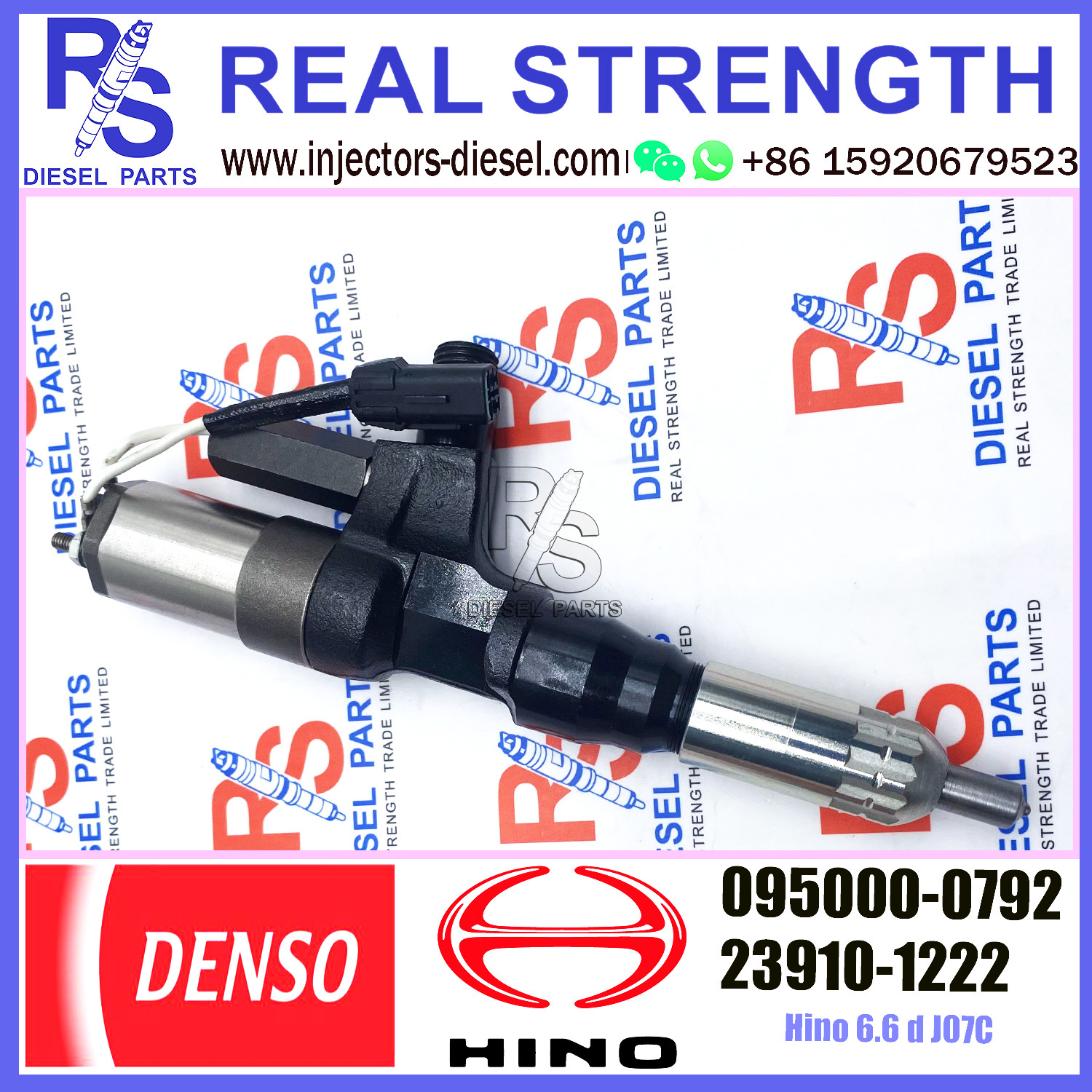 23910-1222 23910-1223 DENSO Diesel Injector 095000-0790 095000-0793 095000-0794